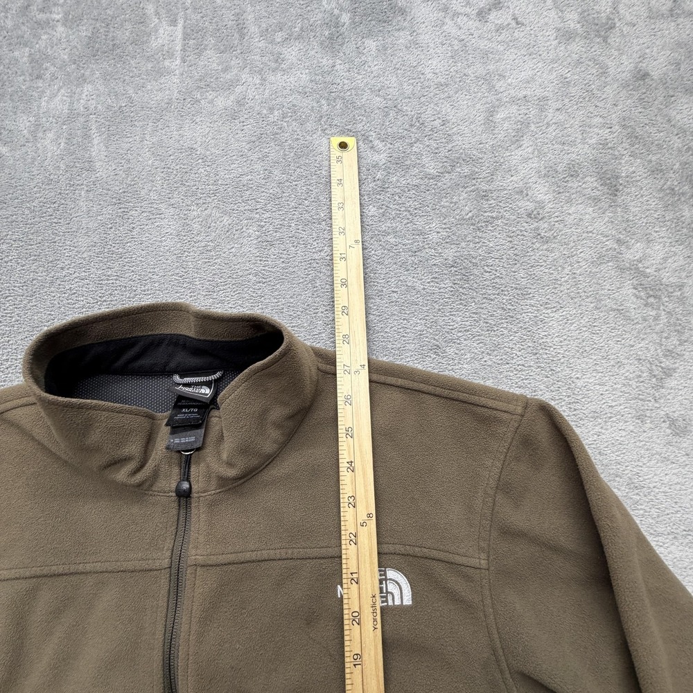 The North Face Jacket Mens XL Brown Windwall Full Zip Lined Pockets Outdoor - Picture 6 of 16